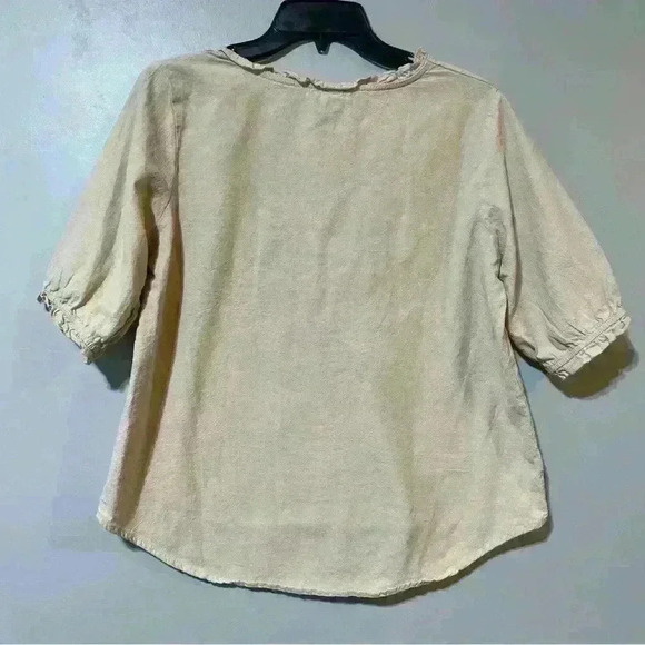 Women Ethnic Cotton Embroidery Loose T-shirts Tops 3/4 Sleeve Blouse Tops Thin L - Picture 2 of 7